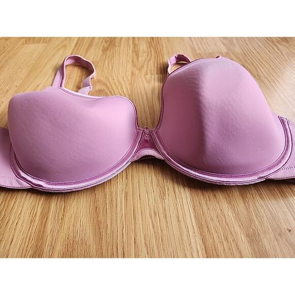 Vanity Fair Body Caress Bra 38D Pink Padded Underwire Adjustable Clasp Back - Picture 6 of 6